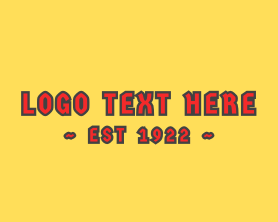 Text - German Font Text logo design