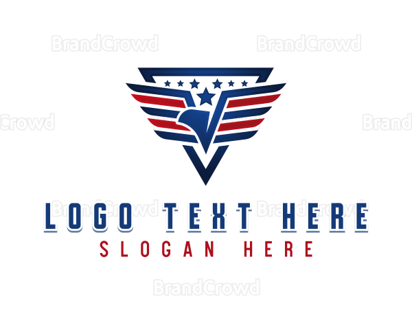 Eagle Patriot Crest Logo