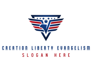 Eagle Patriot Crest logo design