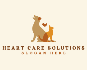 Pet Cat Dog Sitter logo design