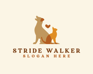 Walker - Pet Cat Dog Sitter logo design