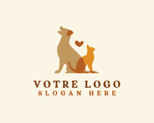 Hound - Pet Cat Dog Sitter logo design