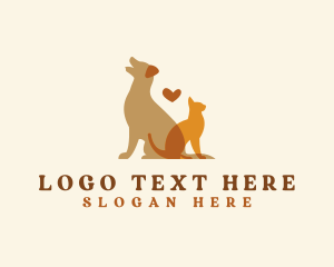 Pup - Pet Cat Dog Sitter logo design