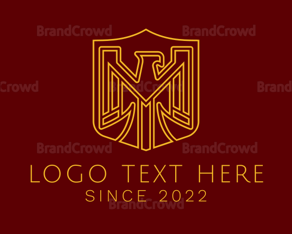 Golden Eagle Crest Logo