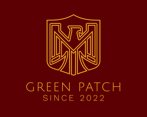 Patch - Golden Eagle Crest logo design