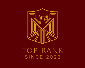 Ranking - Golden Eagle Crest logo design