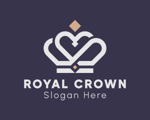 Queen - Queen Monarchy Crown logo design