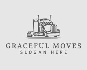 Truck Moving Company logo design