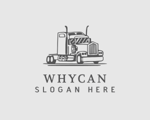Grey - Truck Moving Company logo design