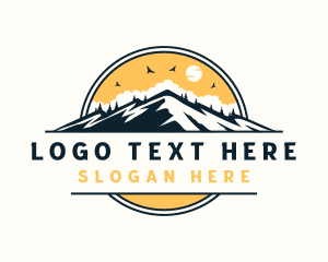 Trails - Mountain Trail Adventure logo design