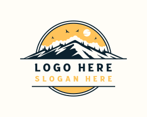 Trails - Mountain Trail Adventure logo design