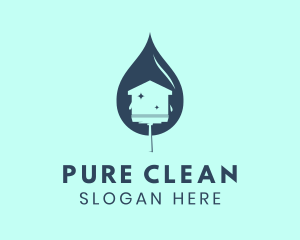 Vacuum Home Cleaning  logo design