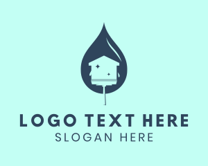 Drop - Vacuum Home Cleaning logo design