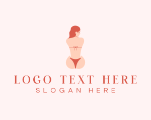 Seductive - Bikini Sexy Lady logo design