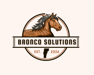 Vermont Horse Equestrian logo design