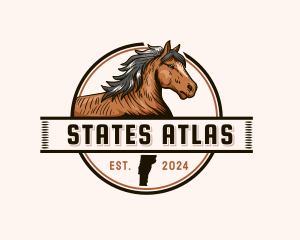 Vermont Horse Equestrian logo design