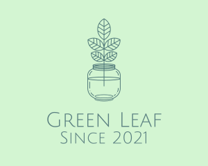 Water Jar Plant  logo design