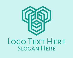 Polygonal - Geometric Construction Firm logo design