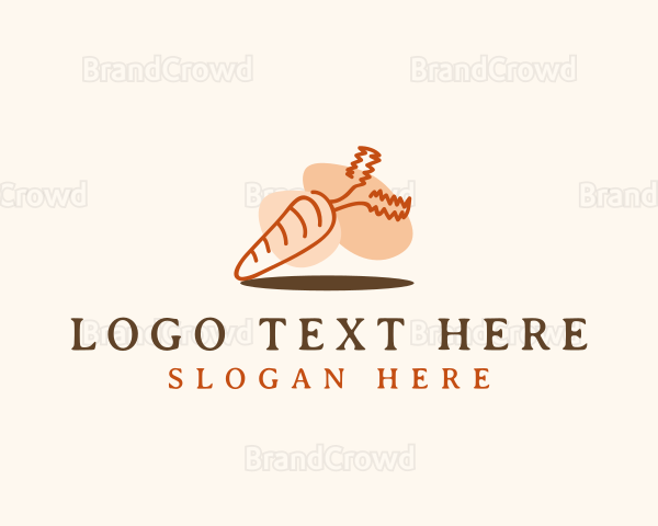 Carrot Vegetable Food Logo