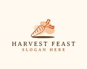 Carrot Vegetable Food logo design