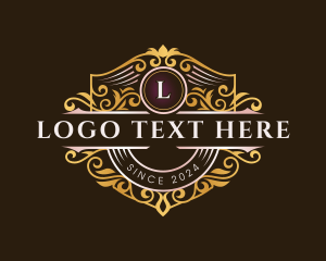 High End - Shield Luxury Crown logo design