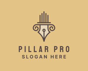 Pillar Pen Legal Firm logo design