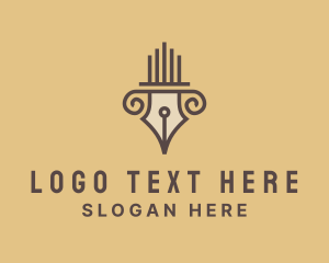 Pen - Pillar Pen Legal Firm logo design