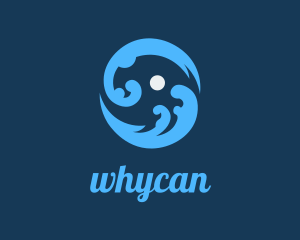 Round Ocean Waves Logo