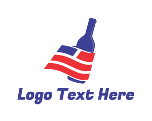 USA Wine Bottle logo design