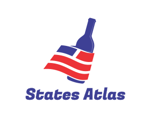 USA Wine Bottle logo design