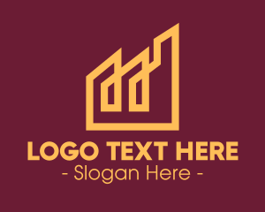 Real Estate - Elegant Real Estate Buildings logo design