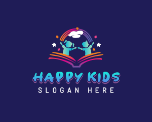 Kids Learning Book logo design