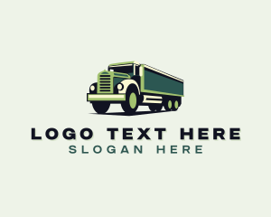 Commercial Vehicle - Vehicle Transport Truck logo design