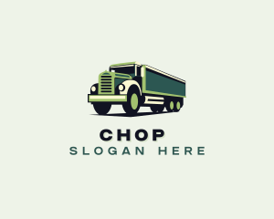 Mobile Crane - Vehicle Transport Truck logo design