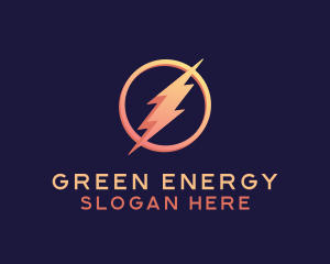 Electric Energy Bolt logo design