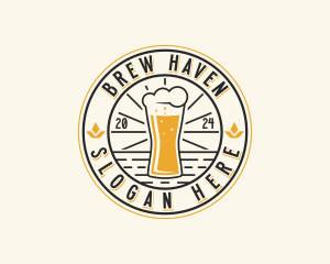 Brewery Beer Pub logo design