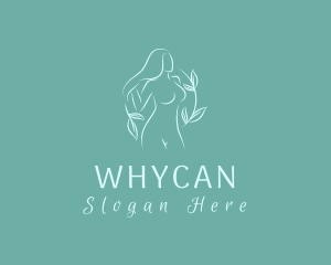 Woman - Feminine Leaves Body logo design