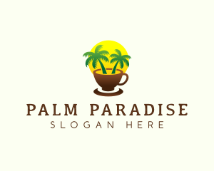 Tropical Coffee Resort logo design