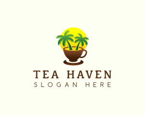 Tropical Coffee Resort logo design