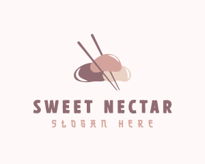 Dessert Japanese Mochi logo design