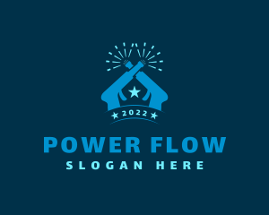 Power Washer Star logo design