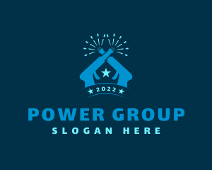 Power Washer Star logo design