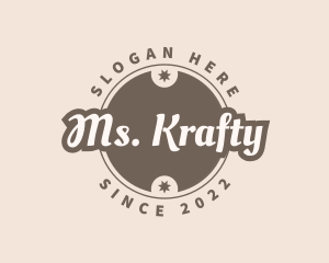 Business - Retro Cursive Business Badge logo design