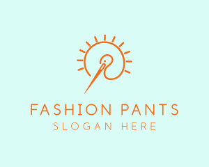 Fashion Needle Bird logo design