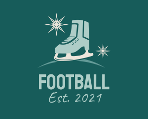 Footwear - Christmas Ice Skating Shoe logo design