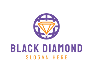 International Diamond Globe logo design