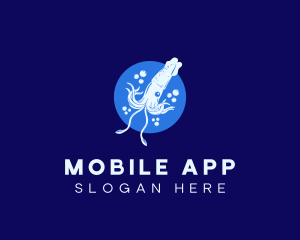 Aquarium - Fresh Ocean Squid logo design