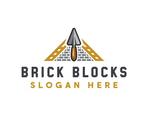 Blocks - Brick Wall Builder logo design