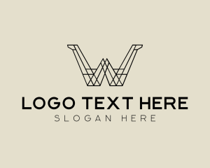 Digital Marketing - Construction Firm Letter W logo design