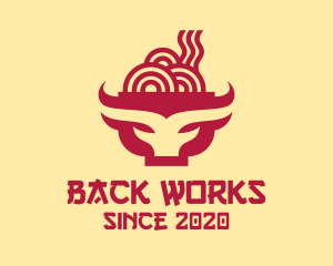 Beef Noodle Soup Bowl logo design